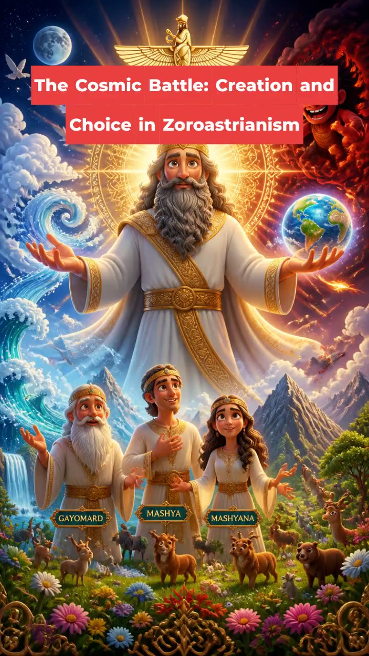 The Cosmic Battle: Creation and Choice in Zoroastrianism