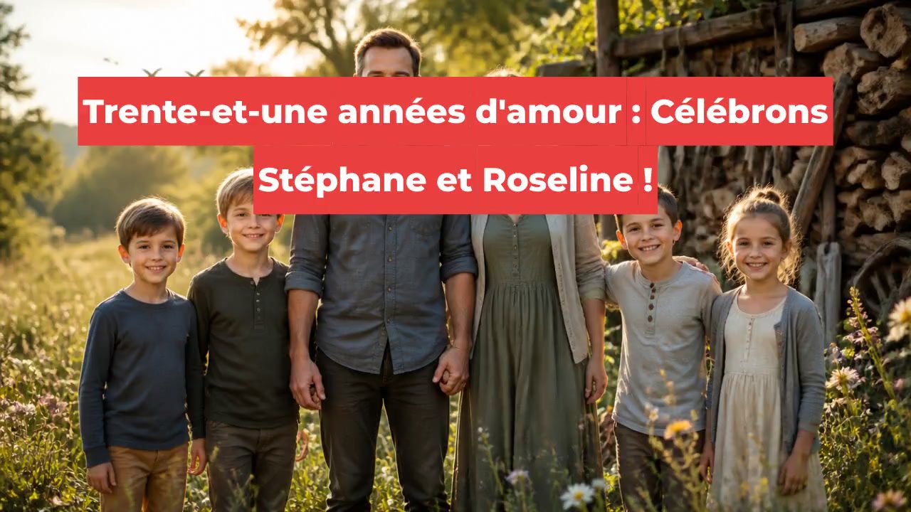 Trente-et-une années d'amour : Célébrons Stéphane et Roseline !