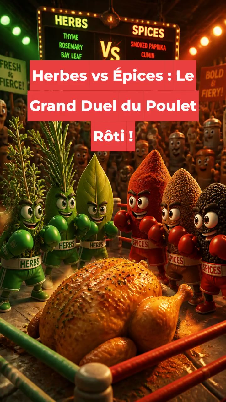 Herbes vs Épices : Le Grand Duel du Poulet Rôti !