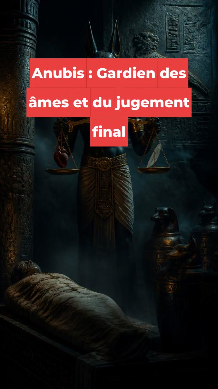 Anubis : Gardien des âmes et du jugement final