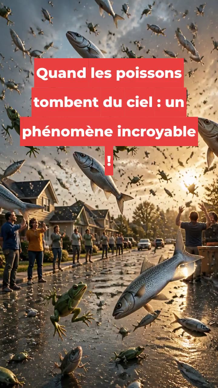 Quand les poissons tombent du ciel : un phénomène incroyable !
