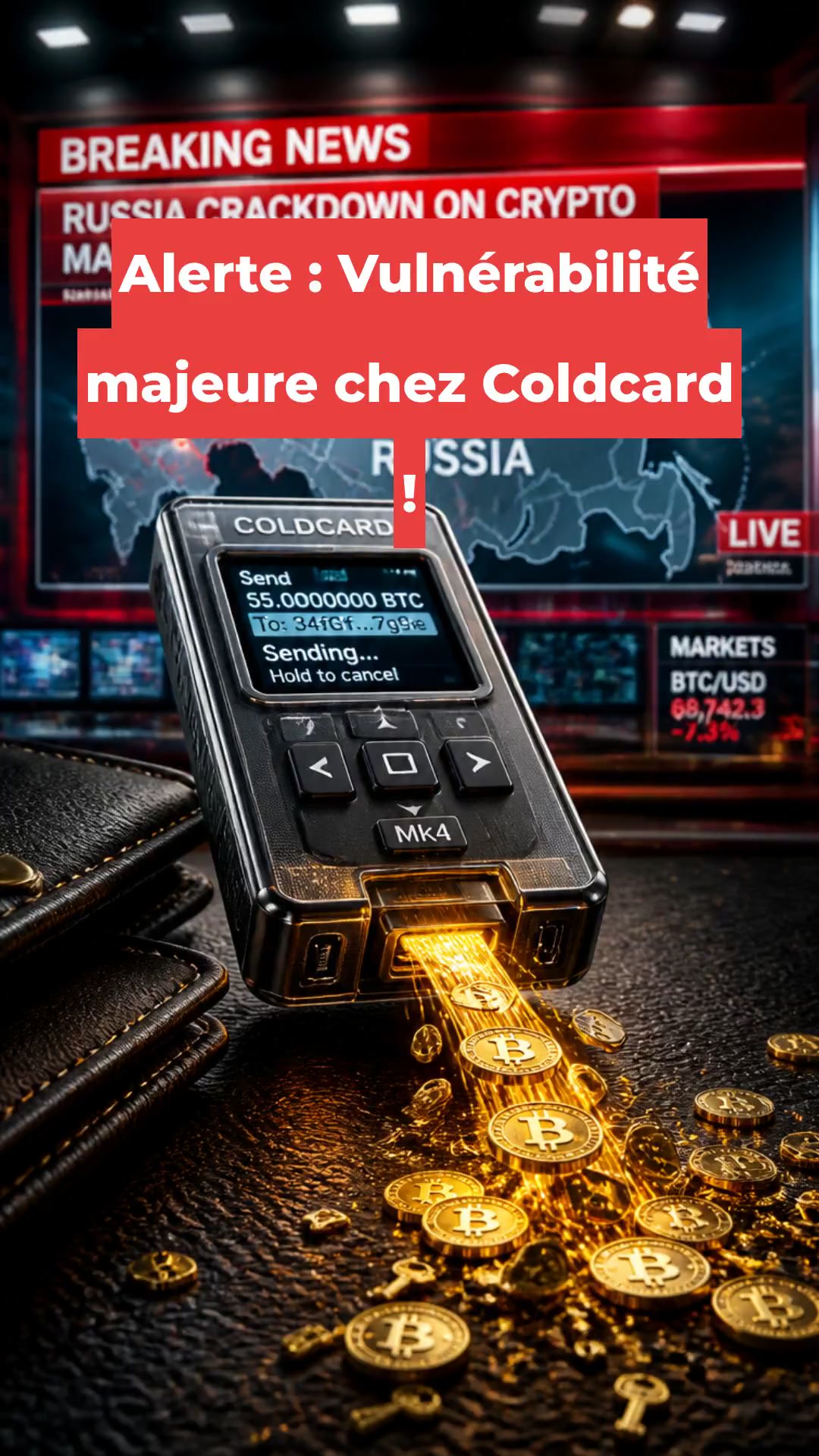 Alerte : Vulnérabilité majeure chez Coldcard !