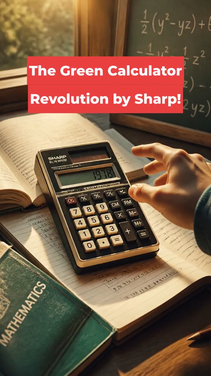 The Green Calculator Revolution by Sharp!