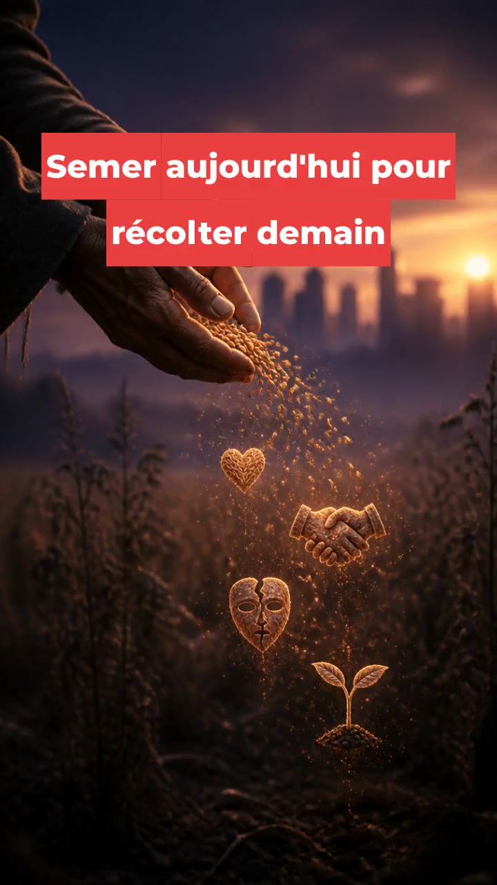 Semer aujourd'hui pour récolter demain