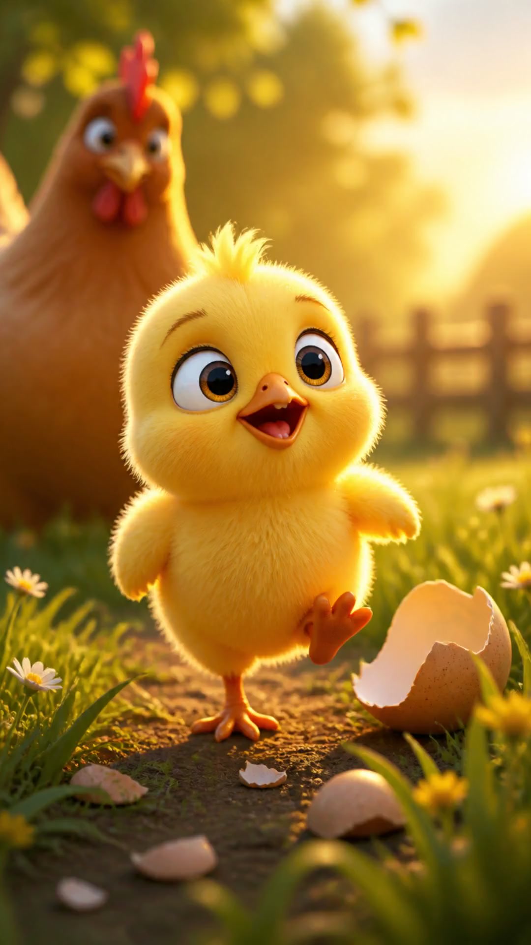 Le poussin aventurier : prêt à explorer dès la naissance !