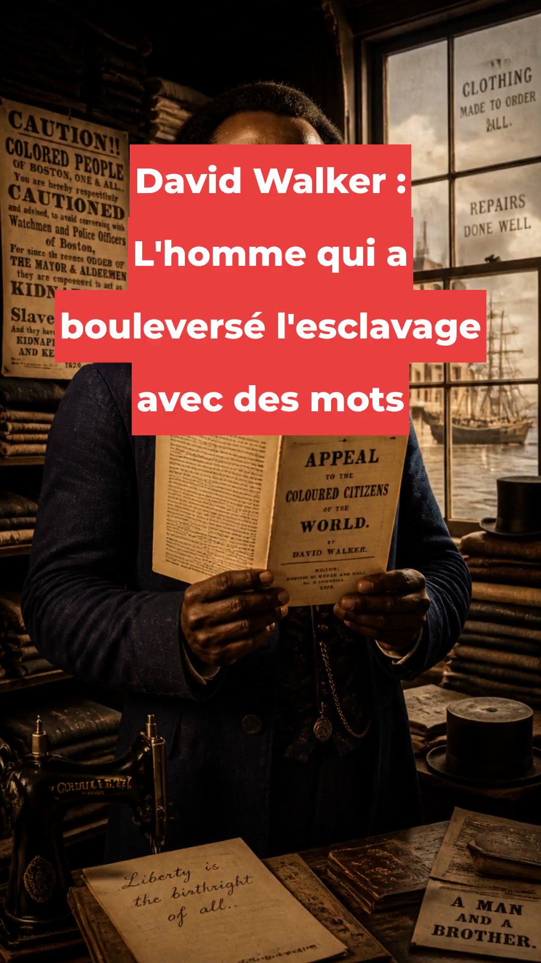David Walker : L'homme qui a bouleversé l'esclavage avec des mots