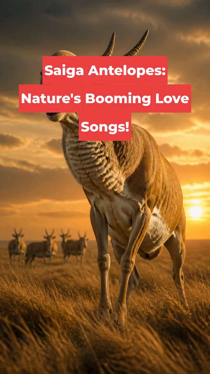 Saiga Antelopes: Nature's Booming Love Songs!