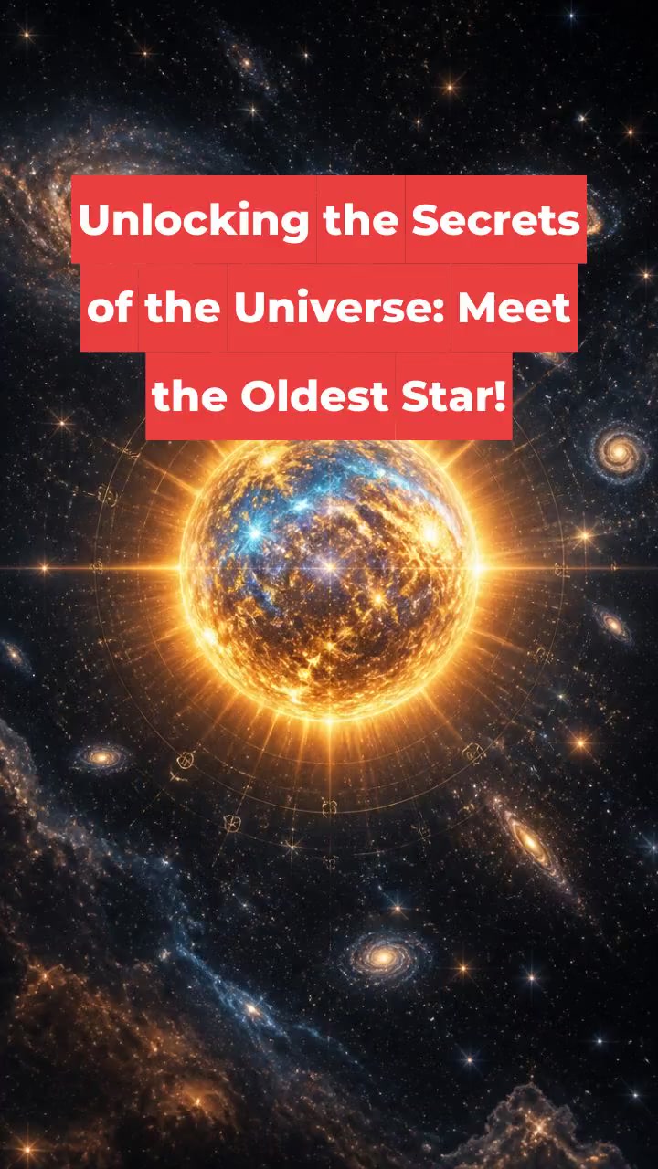 Unlocking the Secrets of the Universe: Meet the Oldest Star!