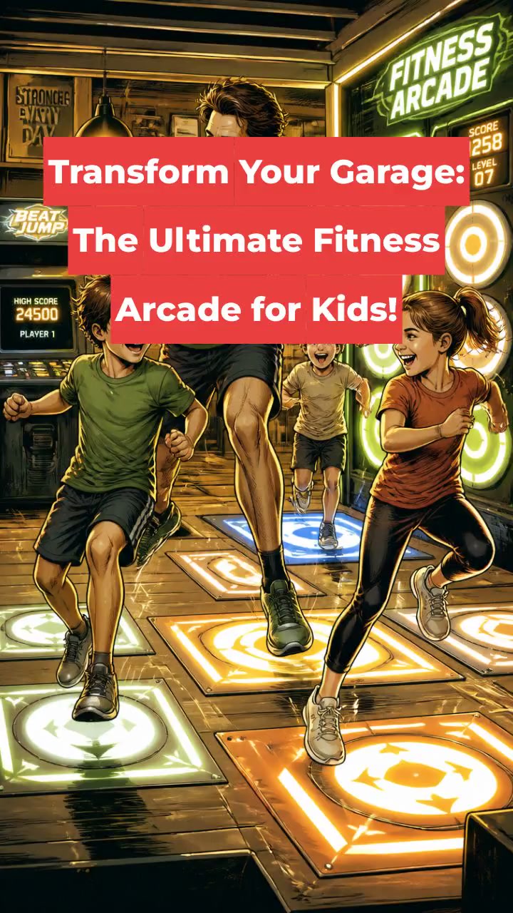 Transform Your Garage: The Ultimate Fitness Arcade for Kids!