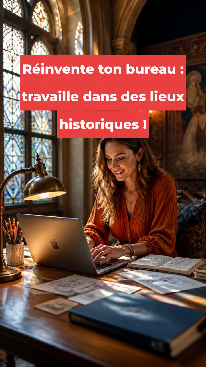 Réinvente ton bureau : travaille dans des lieux historiques !