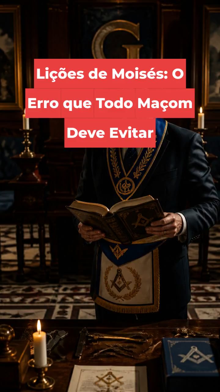 Lições de Moisés: O Erro que Todo Maçom Deve Evitar