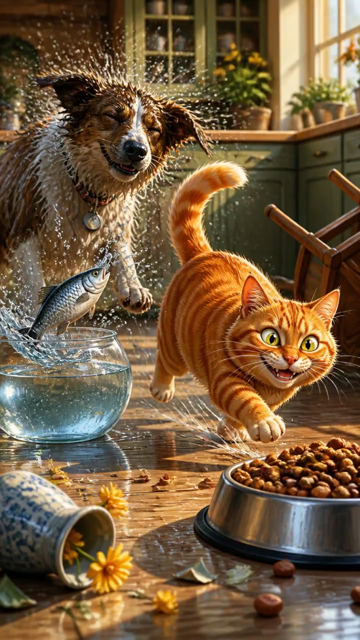 The Great Cat Heist: Hilarious Fish Fiasco!