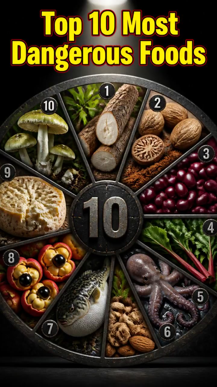 Les 10 aliments les plus dangereux au monde !