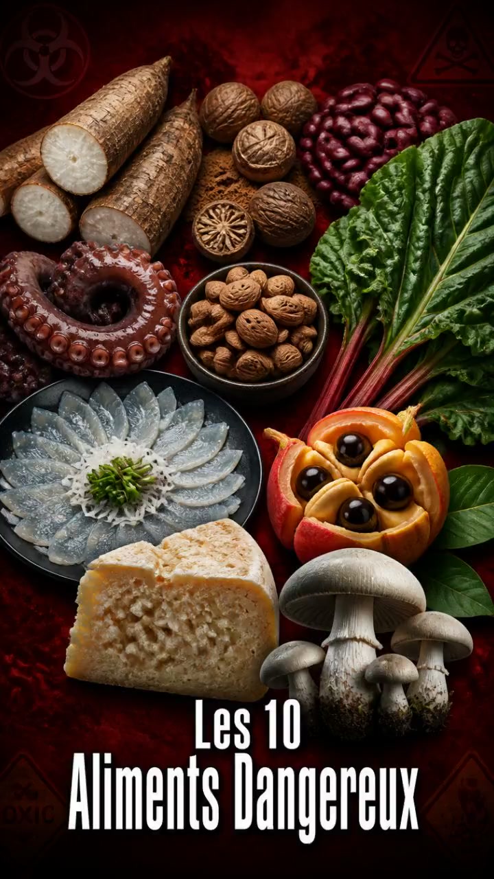 Les 10 aliments les plus mortels à éviter absolument !