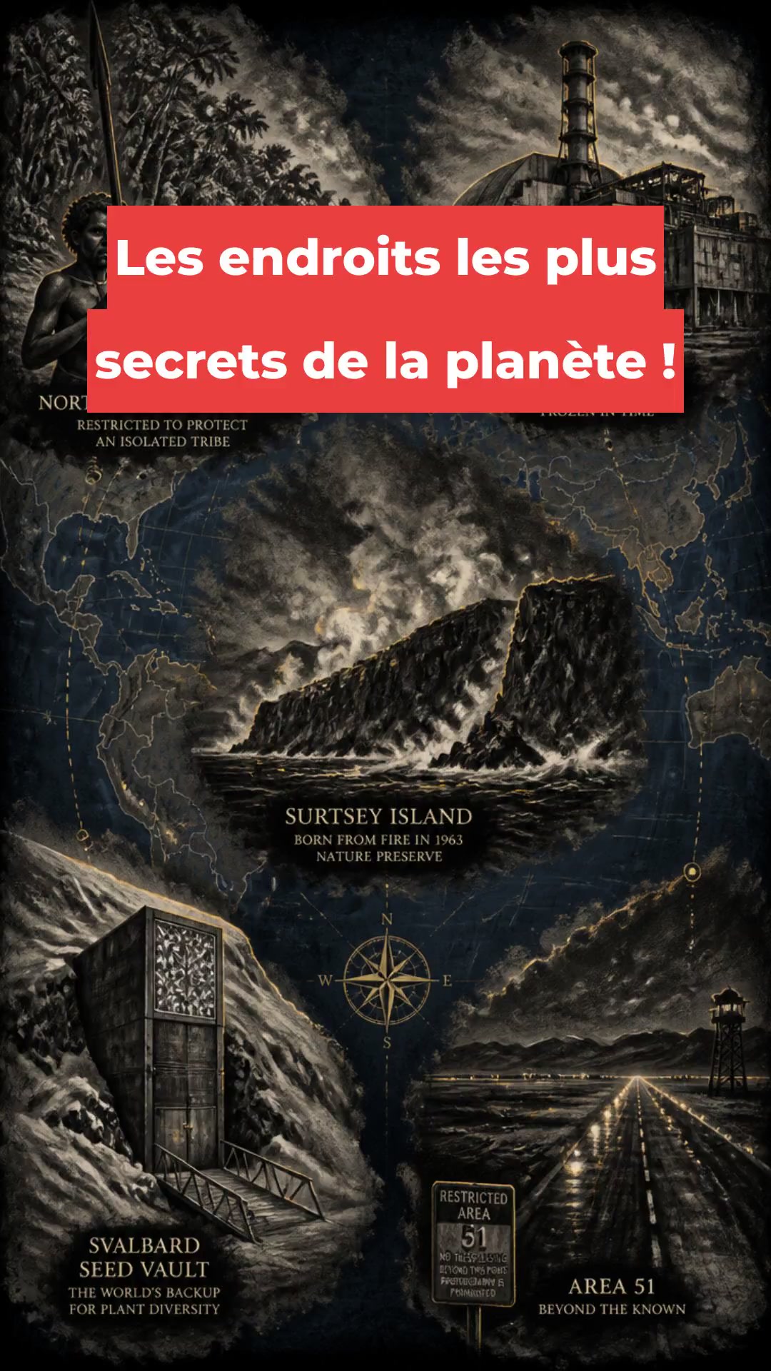 Les endroits les plus secrets de la planète !