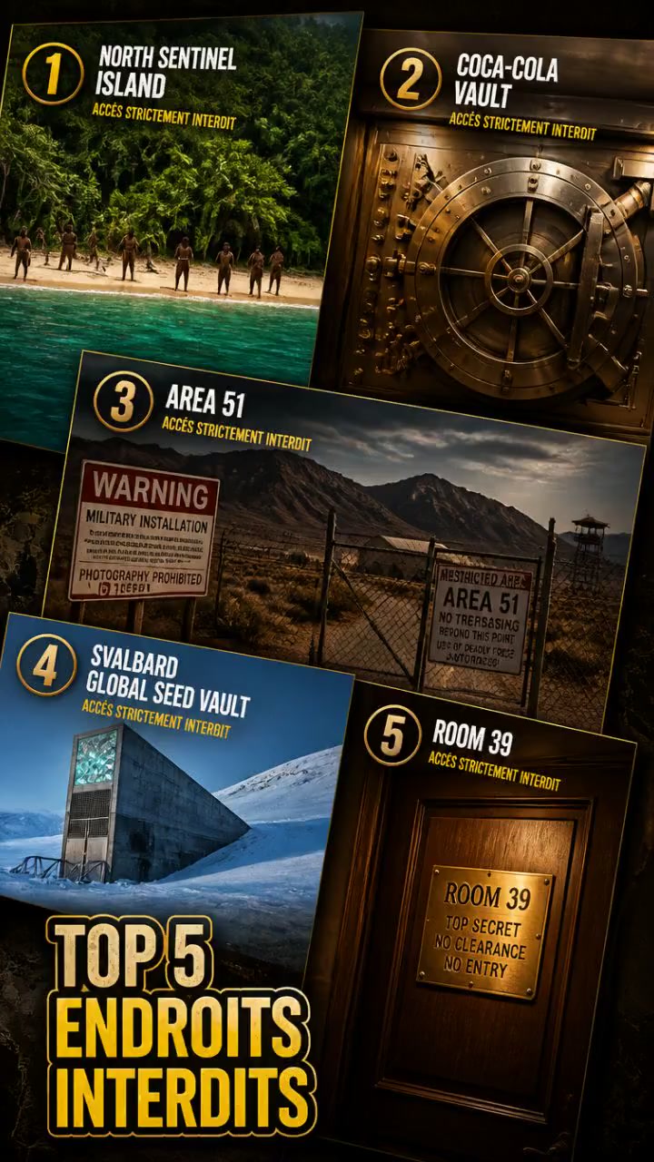 Les 5 lieux secrets que vous ne pouvez pas visiter !