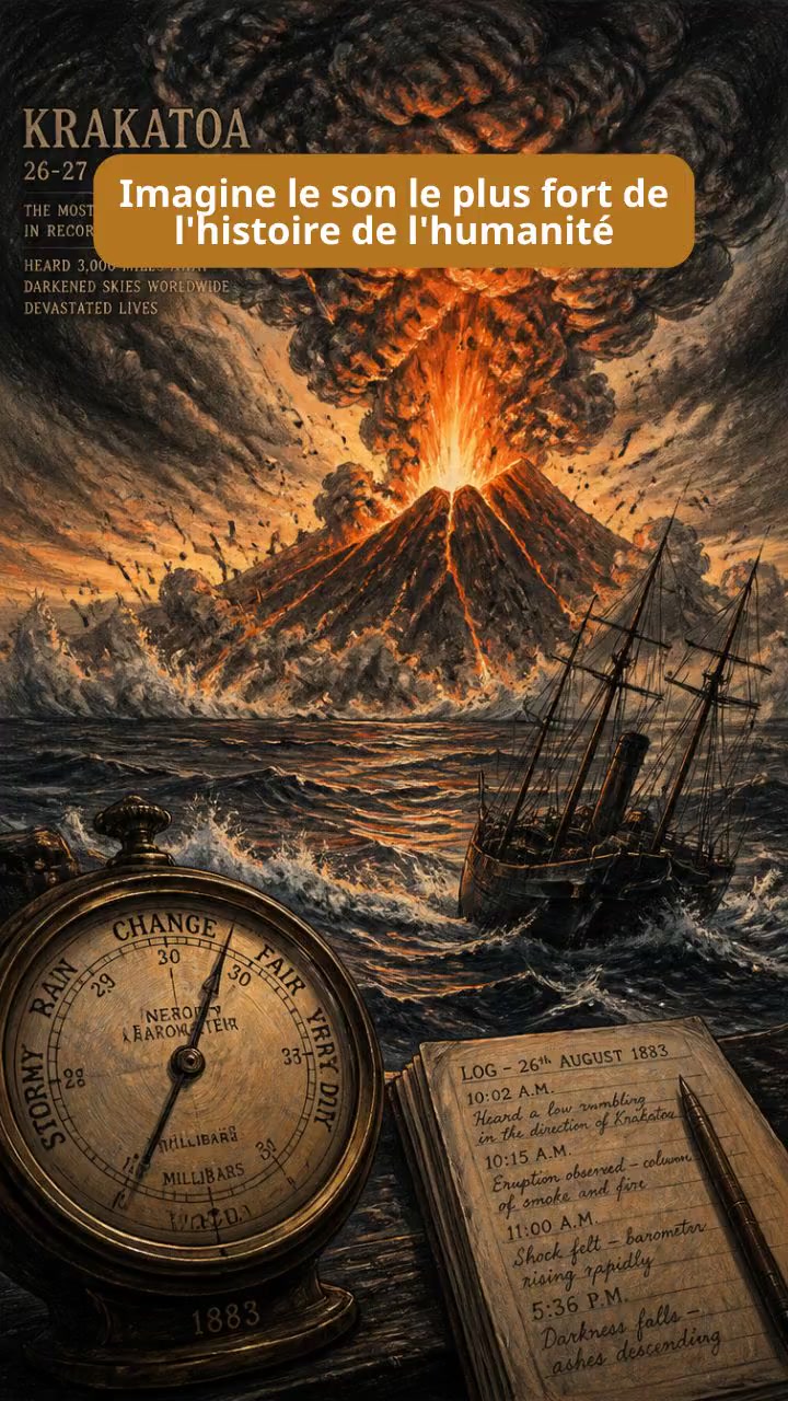Le cataclysme du Krakatoa : un bruit à travers le monde !