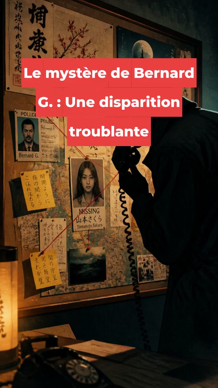 Le mystère de Bernard G. : Une disparition troublante