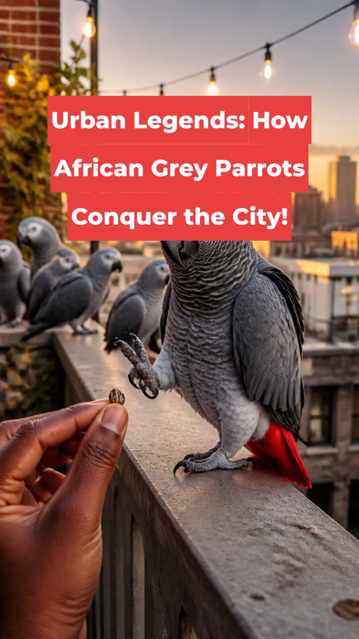 Urban Legends: How African Grey Parrots Conquer the City!