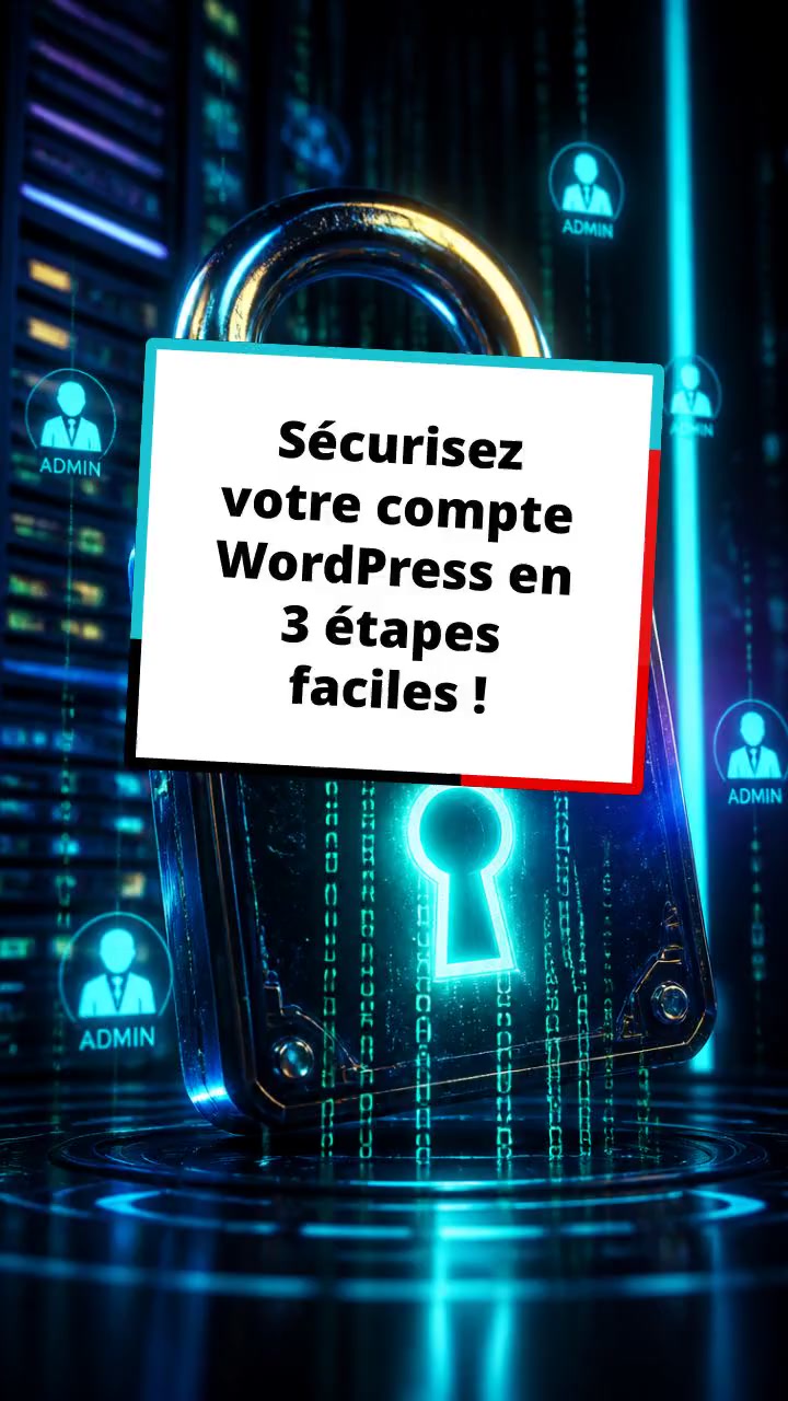 Sécurisez votre compte WordPress en 3 étapes faciles !