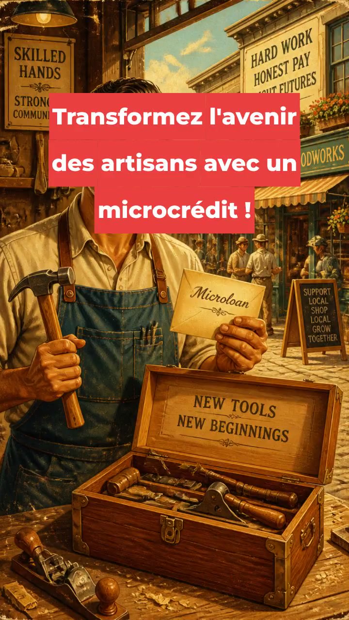 Transformez l'avenir des artisans avec un microcrédit !