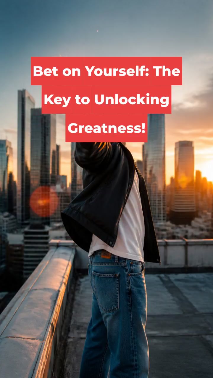 Bet on Yourself: The Key to Unlocking Greatness!