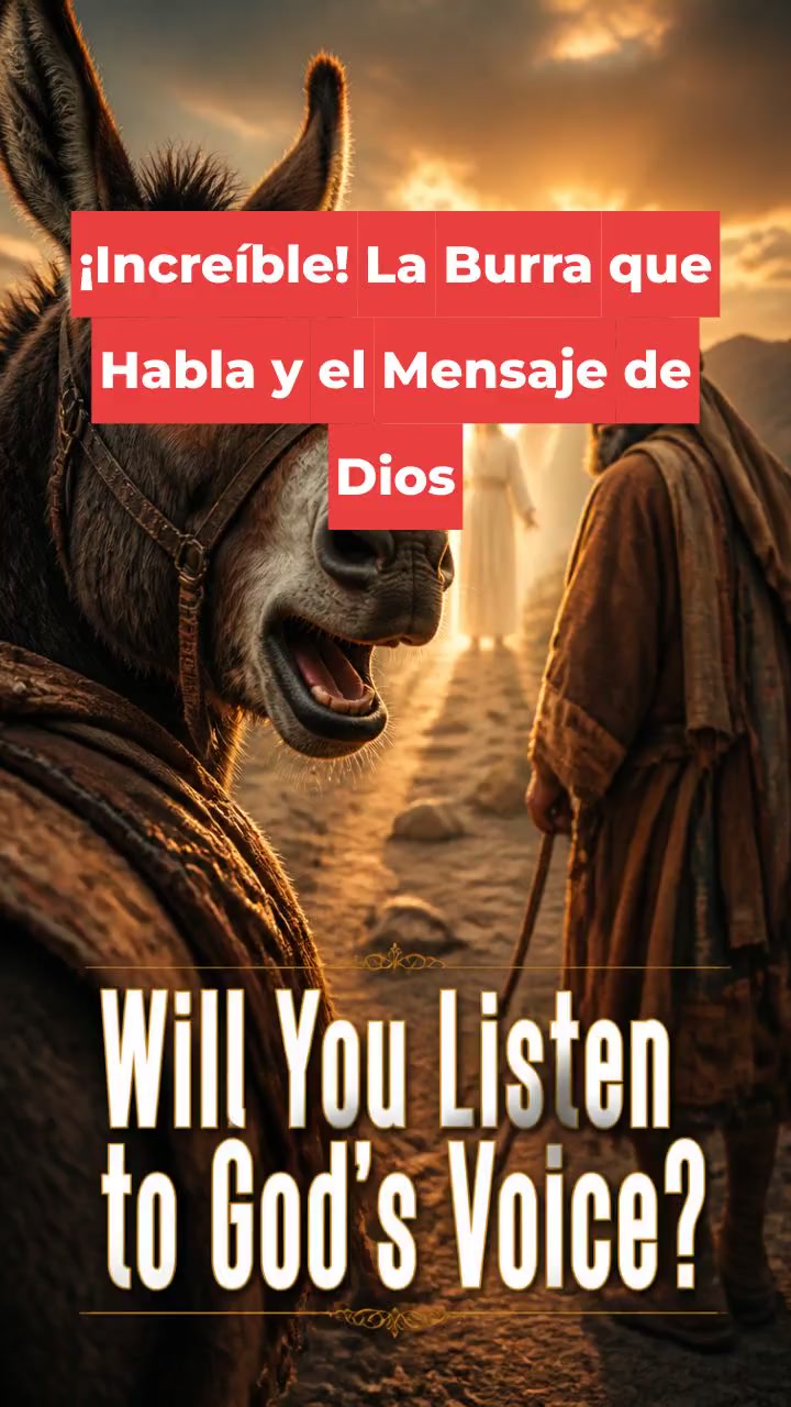 ¡Increíble! La Burra que Habla y el Mensaje de Dios