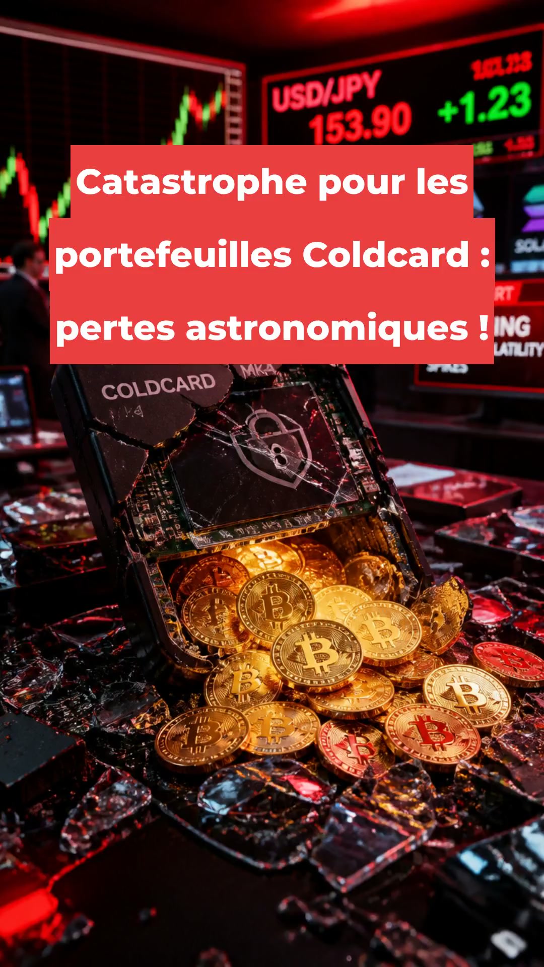 Catastrophe pour les portefeuilles Coldcard : pertes astronomiques !