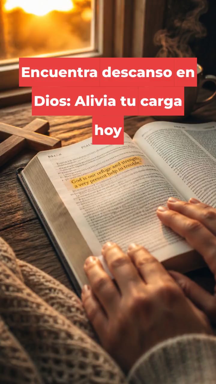 Encuentra descanso en Dios: Alivia tu carga hoy
