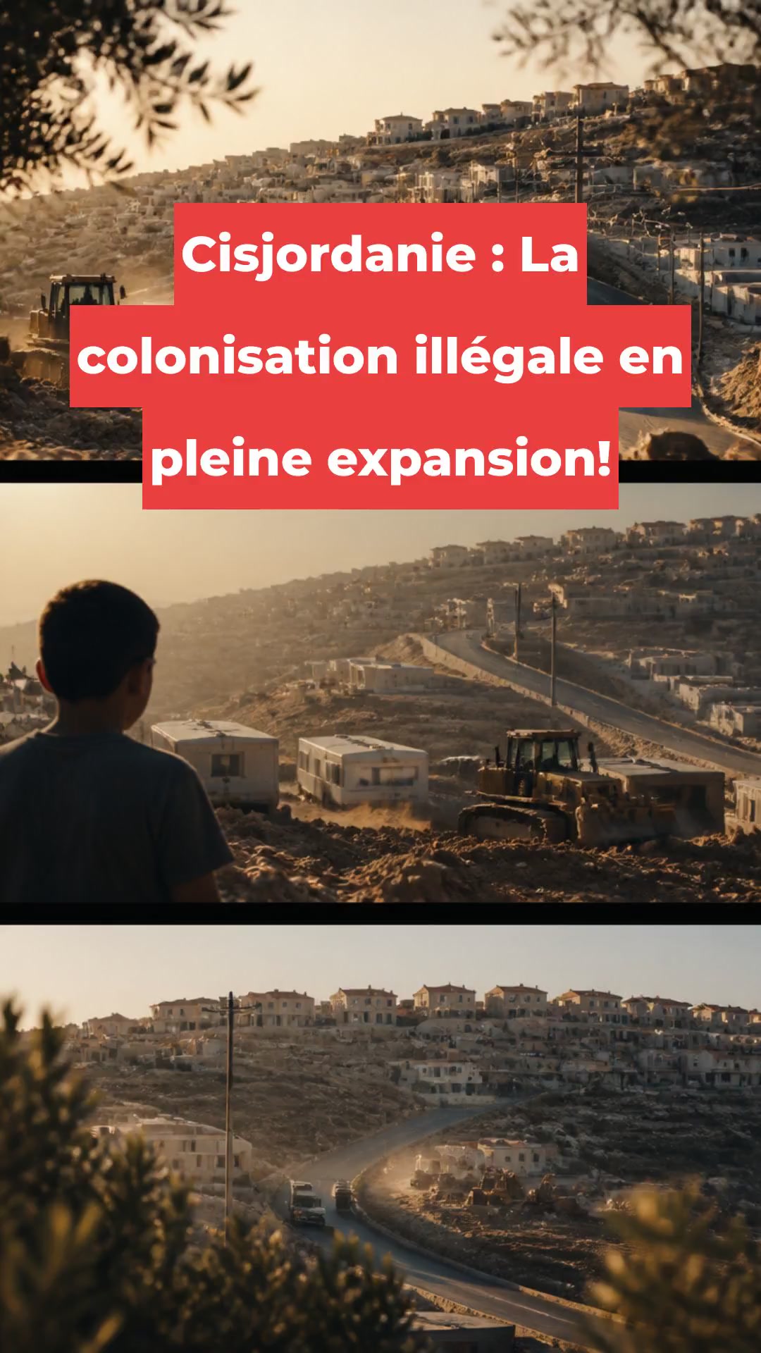 Cisjordanie : La colonisation illégale en pleine expansion!