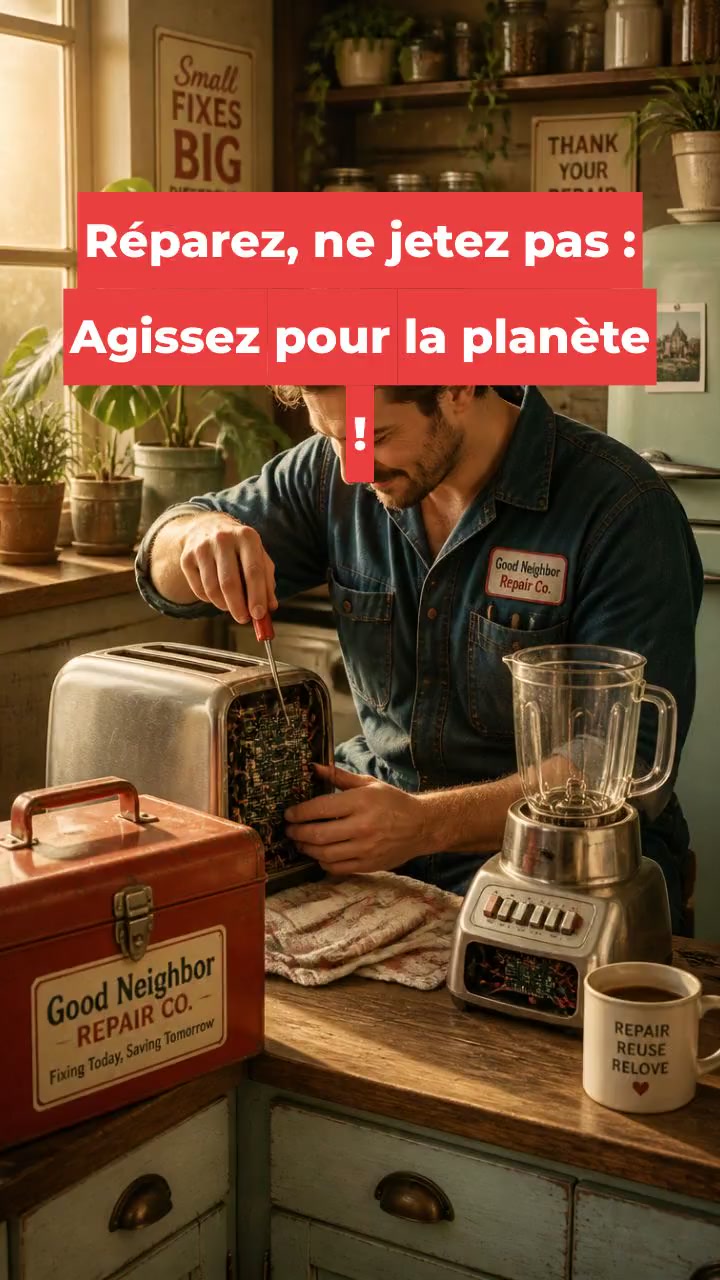 Réparez, ne jetez pas : Agissez pour la planète !