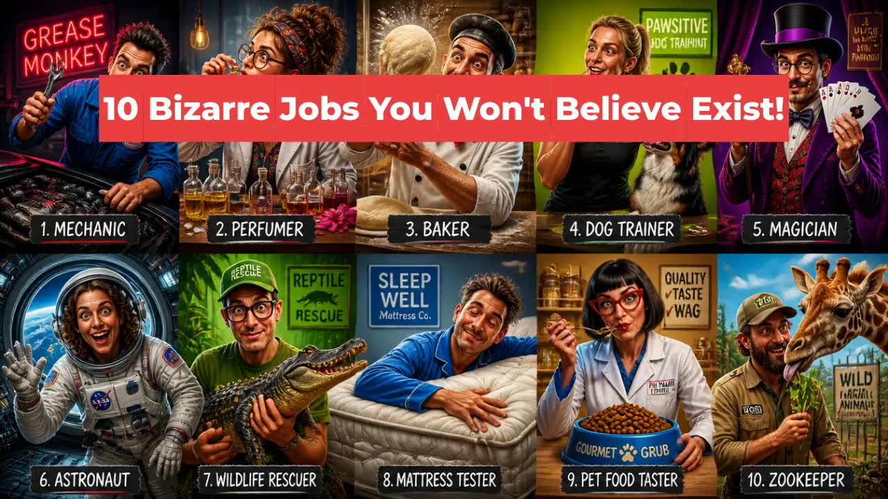 10 Bizarre Jobs You Won't Believe Exist!