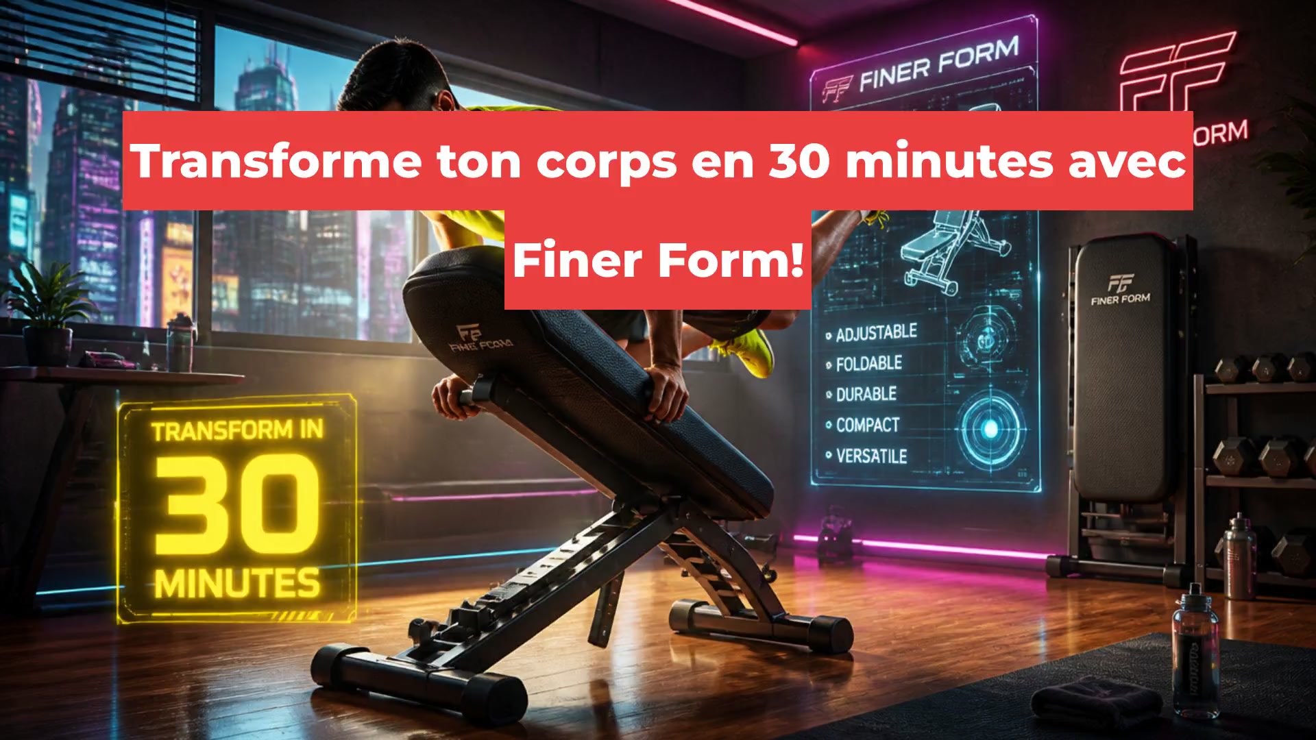 Transforme ton corps en 30 minutes avec Finer Form!
