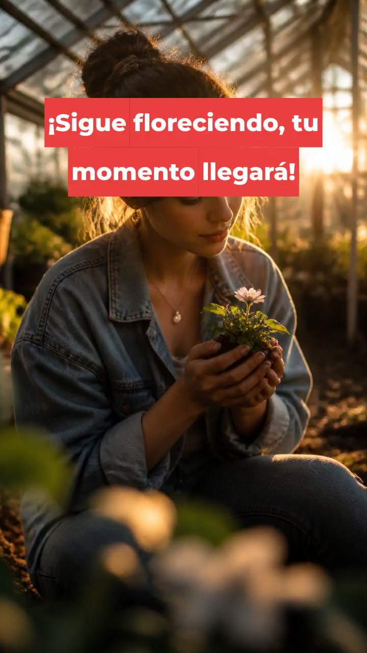 ¡Sigue floreciendo, tu momento llegará!