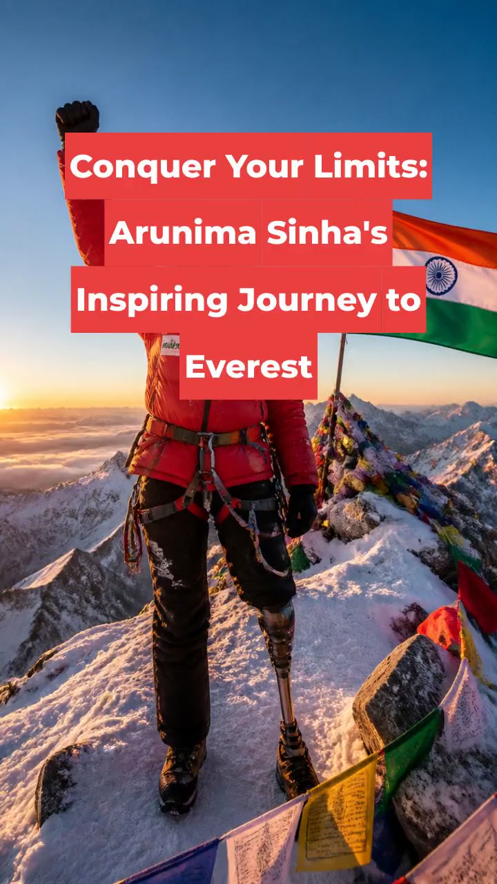 Conquer Your Limits: Arunima Sinha's Inspiring Journey to Everest