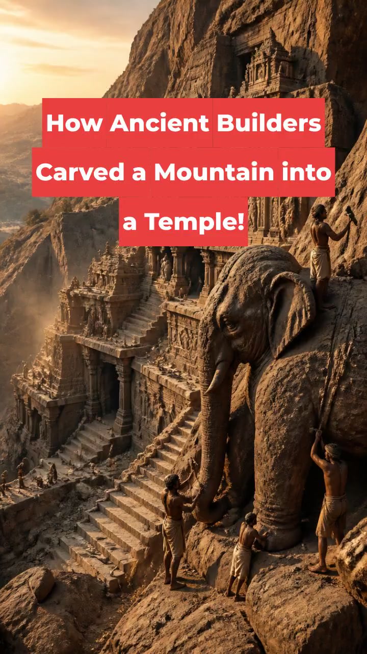 How Ancient Builders Carved a Mountain into a Temple!