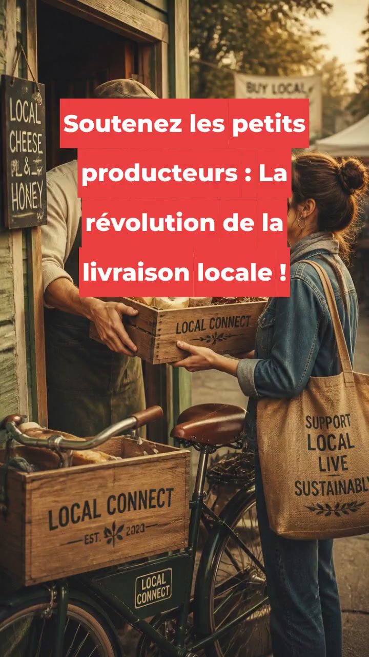 Soutenez les petits producteurs : La révolution de la livraison locale !