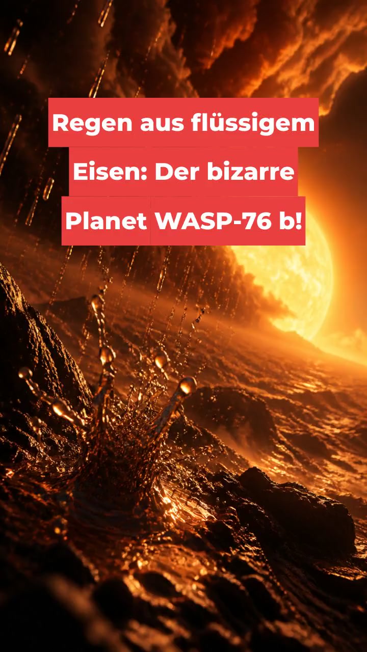 Regen aus flüssigem Eisen: Der bizarre Planet WASP-76 b!