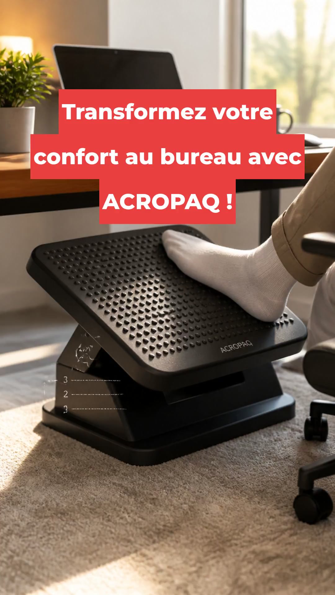 Transformez votre confort au bureau avec ACROPAQ !