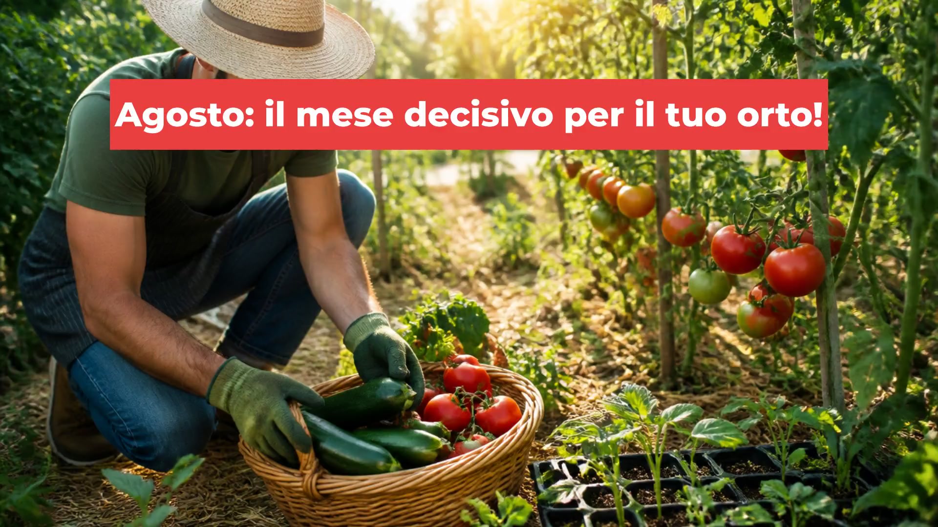 Agosto: il mese decisivo per il tuo orto!
