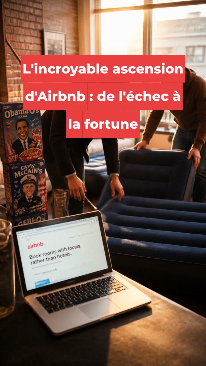 L'incroyable ascension d'Airbnb : de l'échec à la fortune