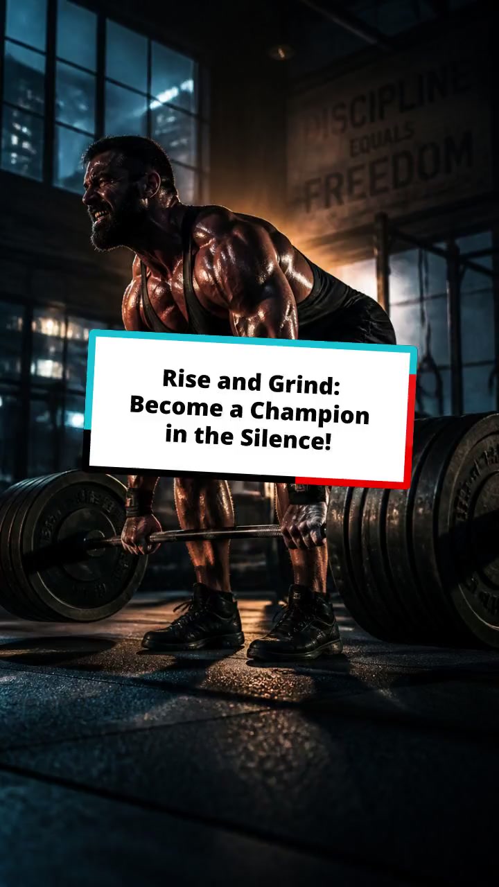 Rise and Grind: Become a Champion in the Silence!