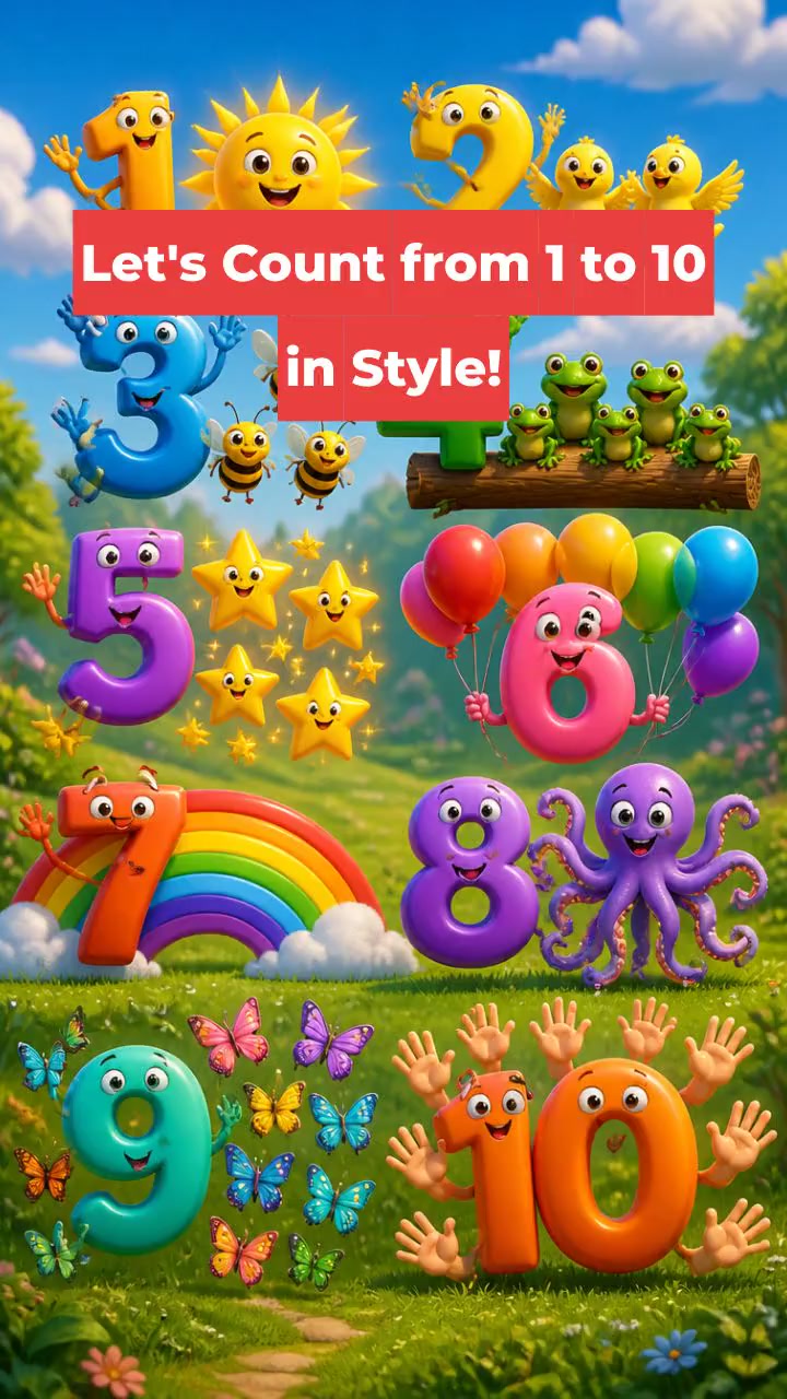 Let's Count from 1 to 10 in Style!