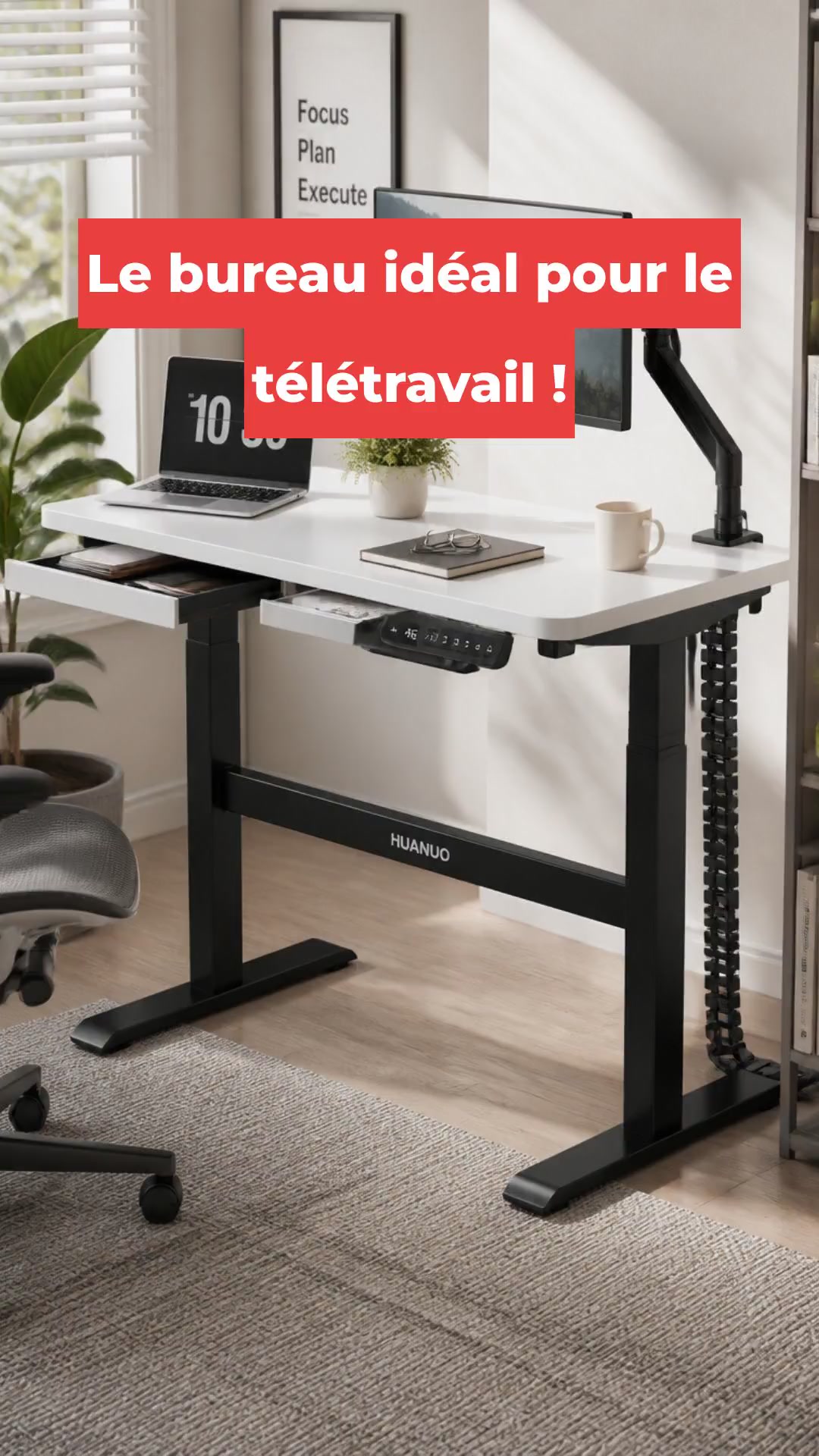 Le bureau idéal pour le télétravail !