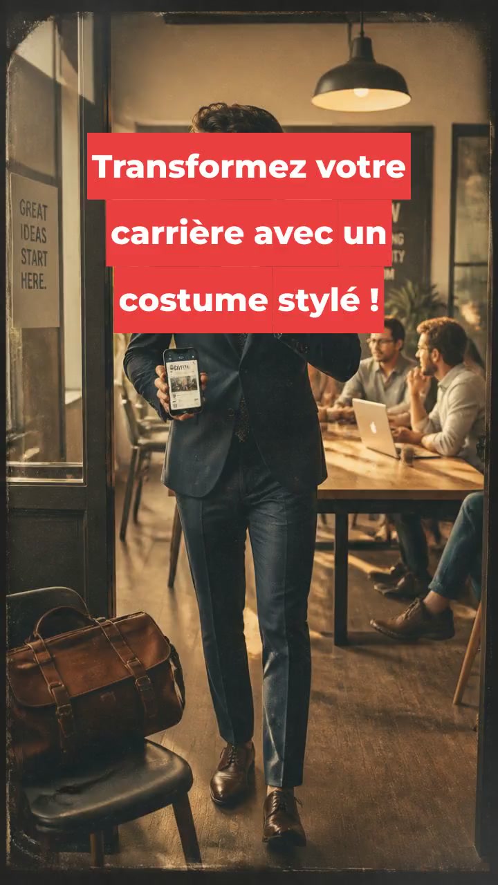 Transformez votre carrière avec un costume stylé !