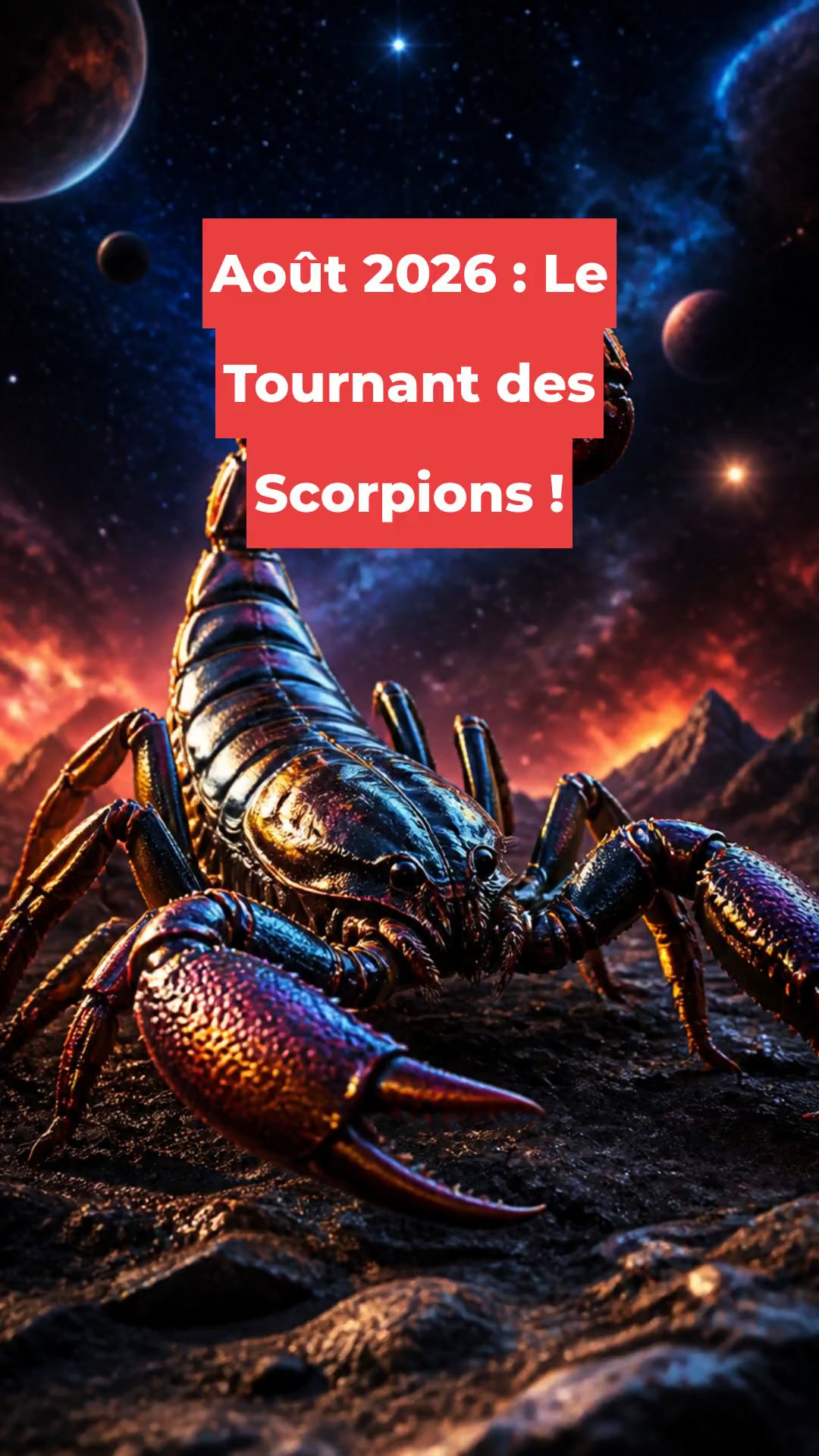 Août 2026 : Le Tournant des Scorpios !