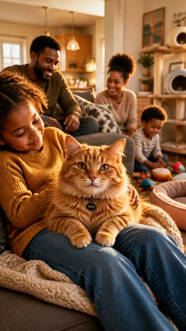 Meet Kitty: The Furry Guardian Angel of the Johnson Family!