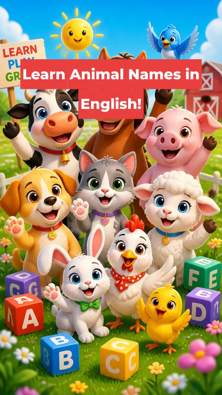 Learn Animal Names in English!