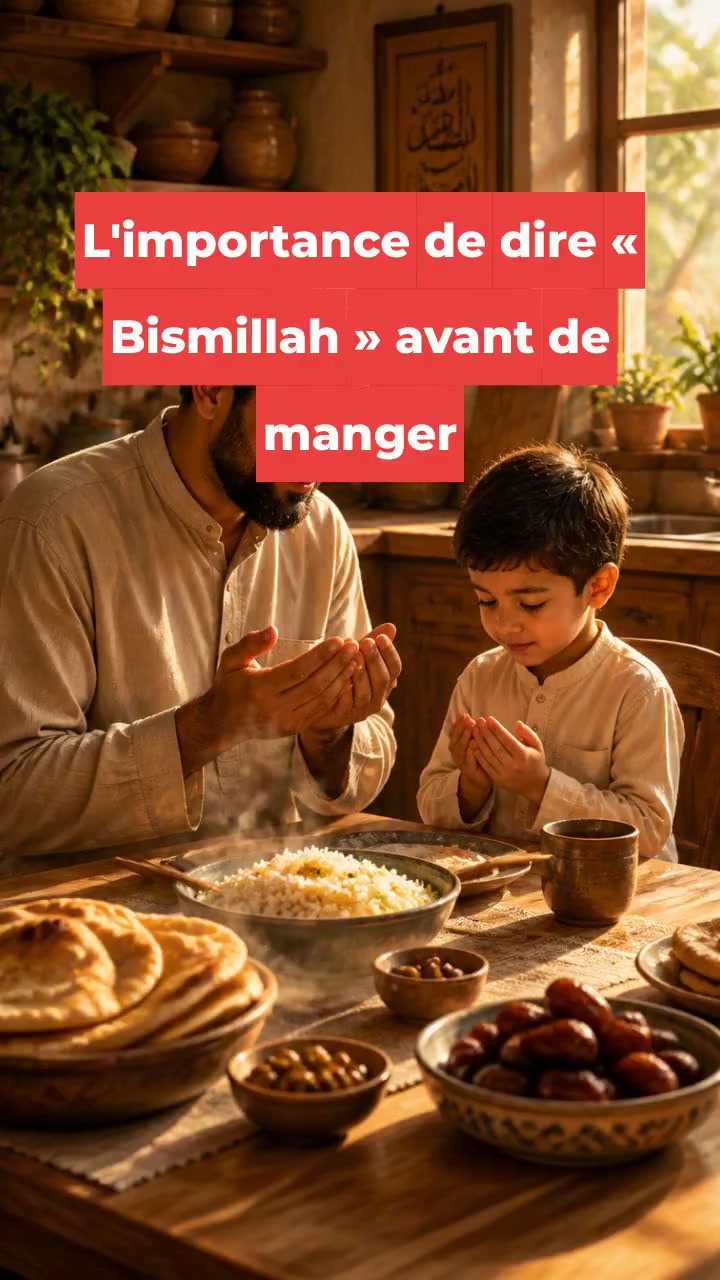 Pourquoi les musulmans disent-ils « Bismillah » avant de manger ?