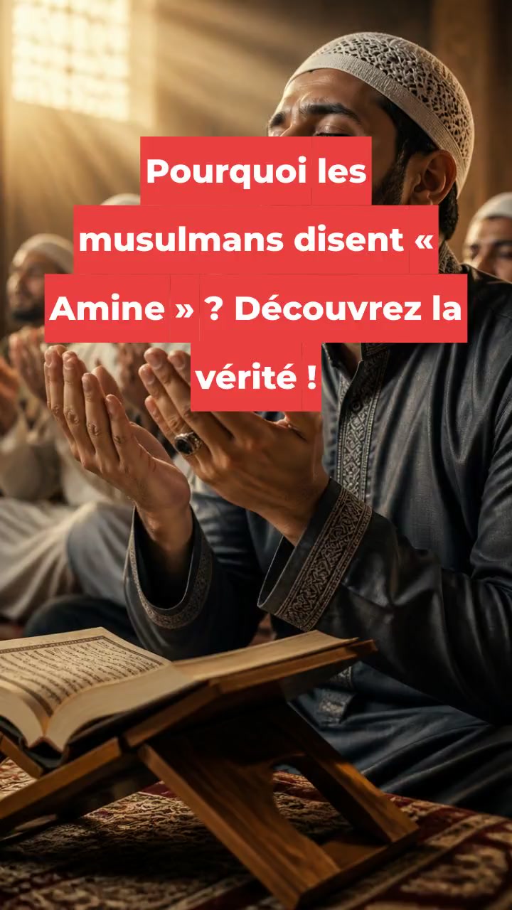 Pourquoi les musulmans disent-ils « Amine » après une invocation ?